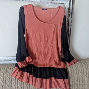 Lily by Firmiana ruffle tunic